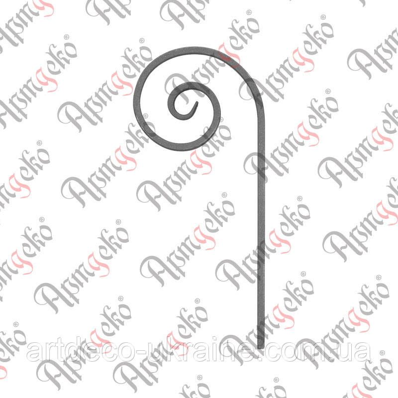 Ковані завитки 220х500х12 невальц. Арт. 12.640.01, фото 1