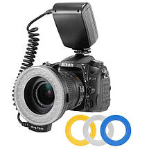 Універсальна кільцева спалах, Макро LED спалах, Macro Ring Flash light для всіх фотоапаратів., фото 3