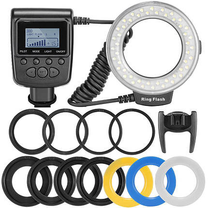 Універсальна кільцева спалах, Макро LED спалах, Macro Ring Flash light для всіх фотоапаратів., фото 2