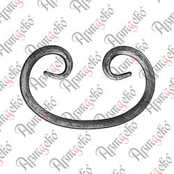 Завиток 135х80х10 кругляк Арт. 10.503