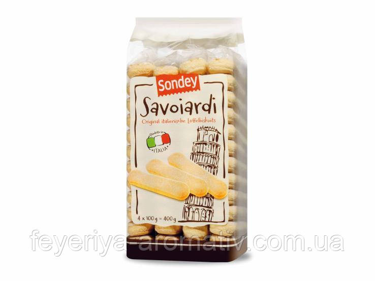 Печиво для тирамісу савоярді Sondey Loffelbiscuits Savoiardi 400гр