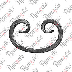 Завиток 135х85х12 вальц. Арт. 10.207