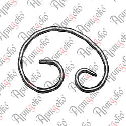 Завиток 150х105х12х6 вальц. Арт. 10.270