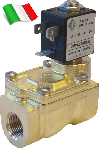 Електромагнітний клапан для води 21WA3R0B130 (ODE, Italy), G3/8