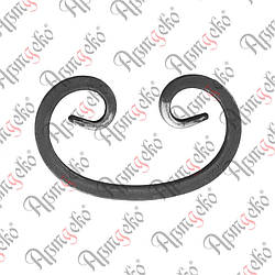 Завиток 125х80х10 невальц. Арт. 10.302