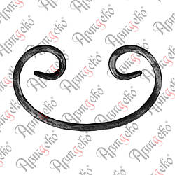 Завиток 100х60х12х6 вальц. Арт. 10.108