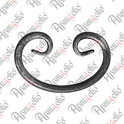 Завиток 135х80х12 кругляк Арт. 10.401