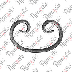 Завиток 190х105х10 кругляк Арт. 10.506