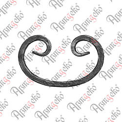 Завиток 170х105х10 вальц. Арт. 10.313