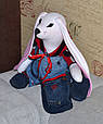 Заєць лялька 44 см, фото 8