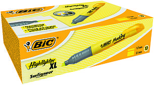 Текстовий маркер Bic жовтий брайт лайнер XL 