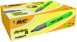 Текстовый маркер Bic зеленый брайт лайнер XL 