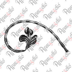 Завиток 220х140х12х6 вальц. правий Арт. 10.226