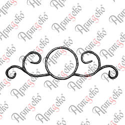 Вставка кована 365х100х12х6 вальц. Арт.10.262