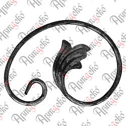 Завиток 190х140х12х6 вальц. лівий Арт. 10.242