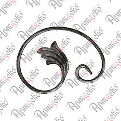 Завиток 220х160х12х6 вальц. лівий Арт. 10.244