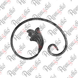 Завиток 220х160х12х6 вальц. правий Арт. 10.245