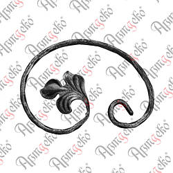 Завиток 190х140х12х6 вальц. лівий Арт. 10.248