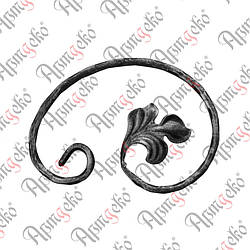 Завиток 220х160х12х6 вальц. лівий Арт. 10.254