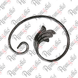 Завиток кований 150х100х12х6 невальц. Арт. 10.240.01