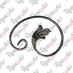 Завиток 190х140х12х6 невальц. лівий Арт. 10.242.01