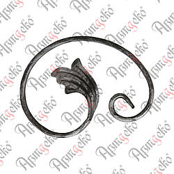 Завиток 190х140х12х6 невальц. правий Арт. 10.242.02