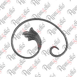 Завиток 220х160х12х6 невальц. правий Арт. 10.244.02