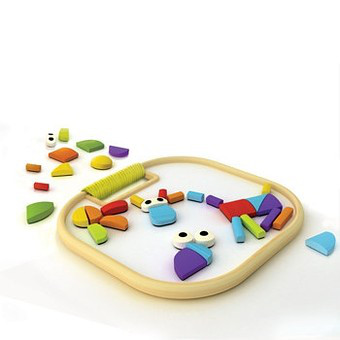 Дерев'яна іграшка-головоломка на магнітах з бамбука "Magnetic Animals"