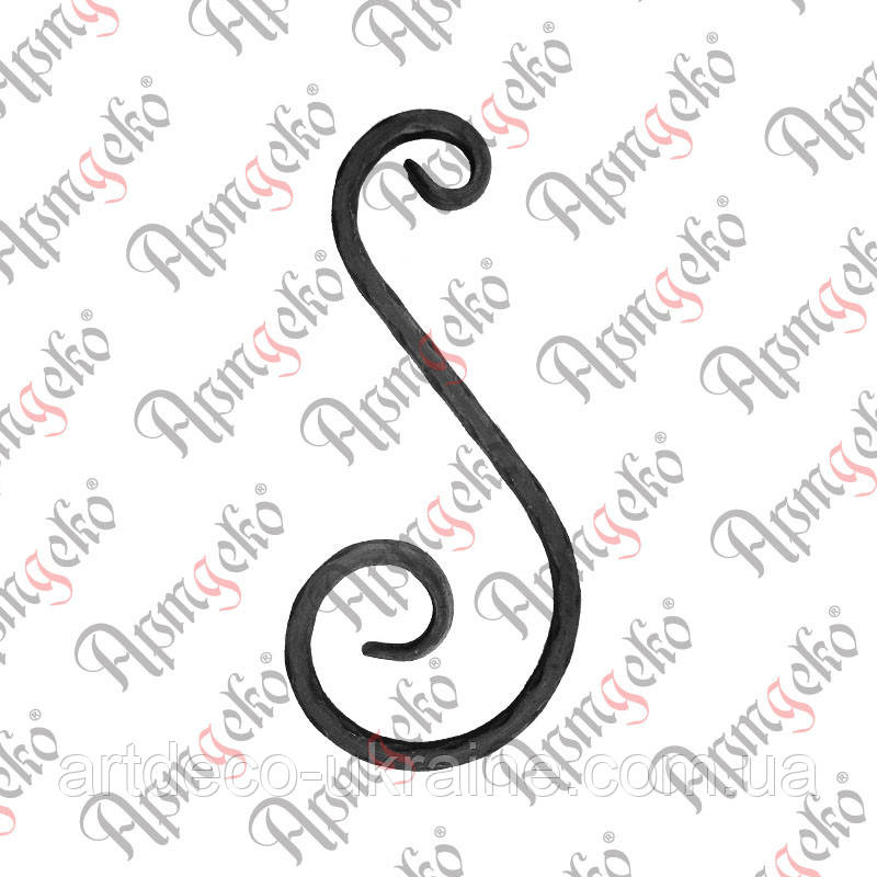 Кований елемент інтеграл 270х120х12 вальц. Арт. 11.206, фото 1