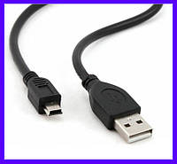 USB кабель miniUSB черный (3метра)