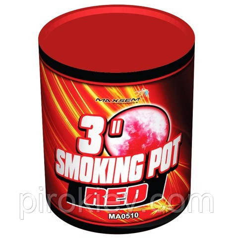 Червоний дим "Smoking pot red" 3" MA0510/R