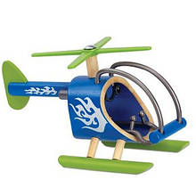Дерев'яна іграшка вертоліт із бамбука "E-Copter"