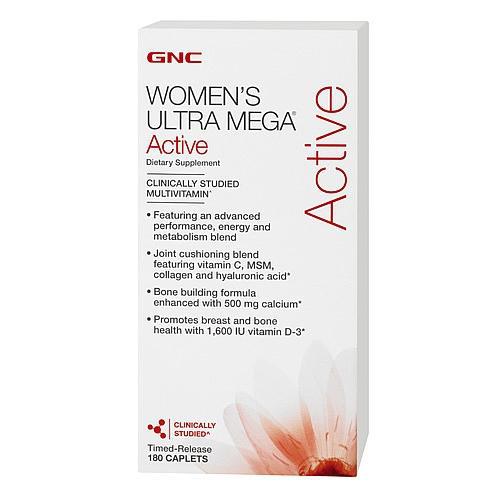 Вітаміни для жінок GNC Womens Ultra Mega Active 180 caps, фото 1