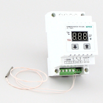 Терморегулятор высокотемпературный цифровой на DIN-рейку (-70°...+500°, реле 10А) РТУ-10-Д-Pt - фото 2 - id-p418627