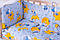 Дитяча постіль Qvatro Gold RG-08 блакитний (ведмедики сплять, місяць), фото 2