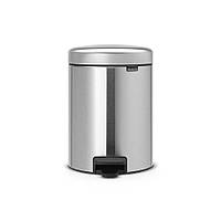 Бак для мусора 5 л Brabantia Pedal Bin MATT STEEL (112645)