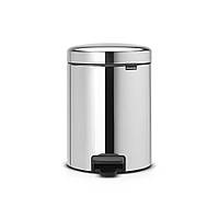 Бак для мусора 5 л Brabantia Pedal Bin BRILLIANT STEEL (112621)