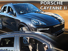 Дефлектори вікон (вітровики) Porsche Cayenne II 2010+ (HEKO)