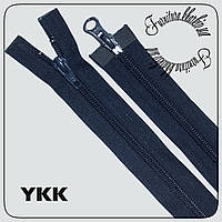 Молния витая двухбегунковая YKK№7-75 см темно-синяя