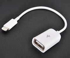 Адаптер OTG USB iPhone 5 6 7 8 10 iPad Перехідник Lightning