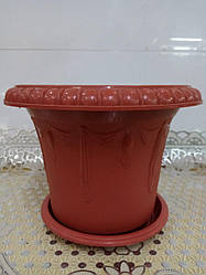 Горщик для квітів пластиковий, діаметр 38,5 см, 2507