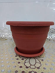 Горщик для квітів пластиковий Версаче, діаметр 14 см, 5102