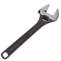 Ключ розвідний 380 мм, Cr-V, чорний, фосфатований. INTERTOOL XT-0065