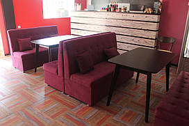 Рожеві дивани для кафе (4 одиниці)