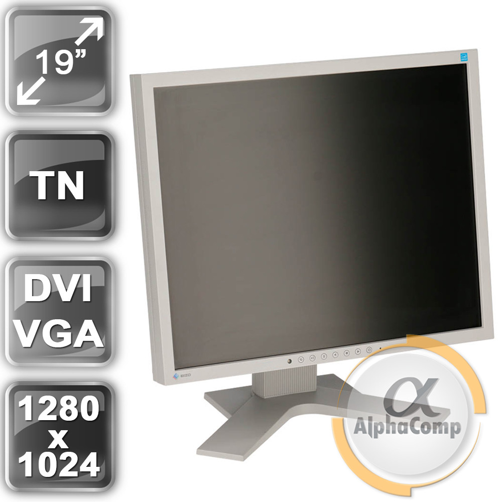 Монітор 19" EIZO S1921 (PVA/DVI/VGA/5:4/колонки) class A БУ