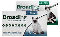 Бродлайн Спот-Он капли для лечения и профилактики паразитарных заболеваний у кошек до 2,5 кг (S) 1 пипетка 0,3