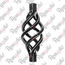 Кошик кований 125х50х12 Арт. 12.080.01