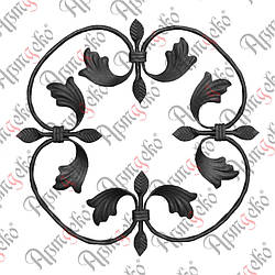 Розетка 370х370х12х6 вальц. Арт. 13.001