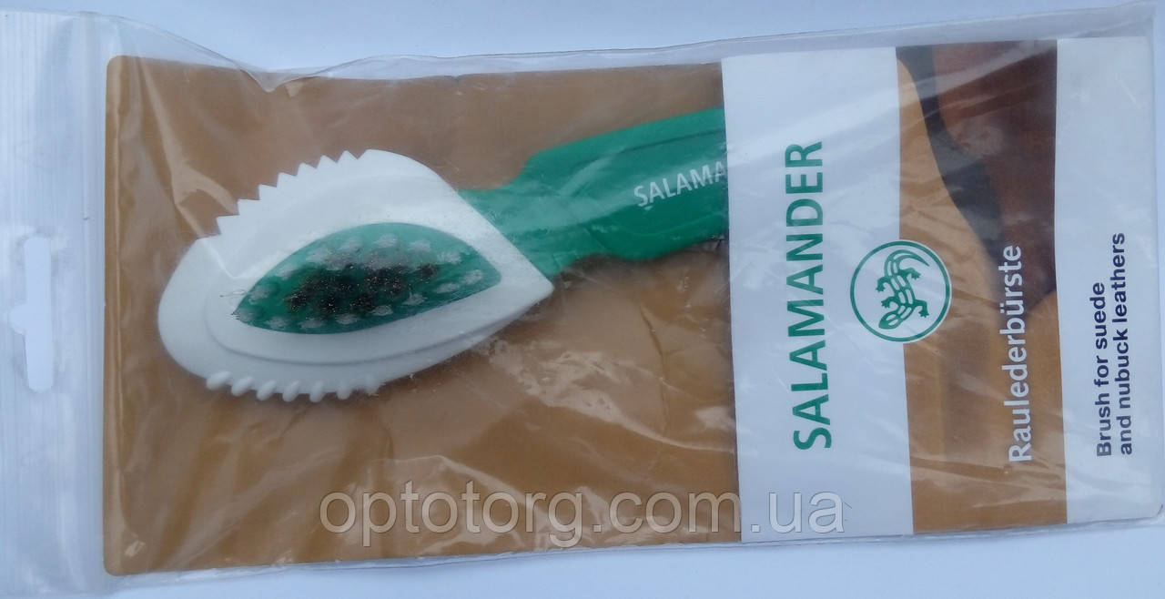 Щітка потрійна для замші, нубука SALAMANDER