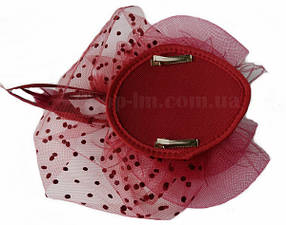 Вуалетка "Ніжність" бордова, фото 3